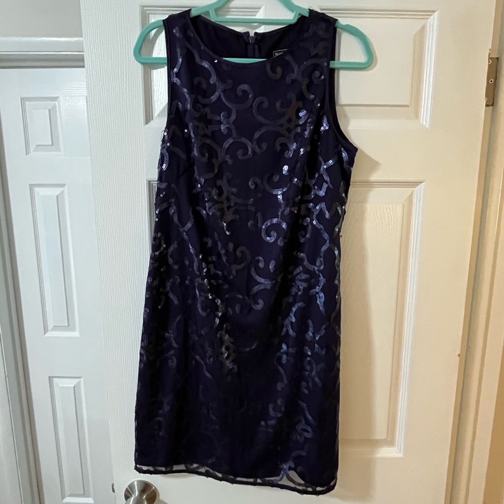 Jessica Howard Sequined Midi Shift Dress - 10